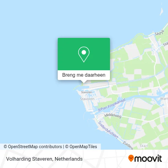 Volharding Staveren kaart