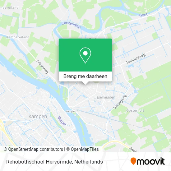 Rehobothschool Hervormde kaart