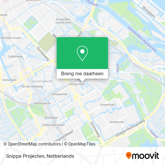 Snippe Projecten kaart