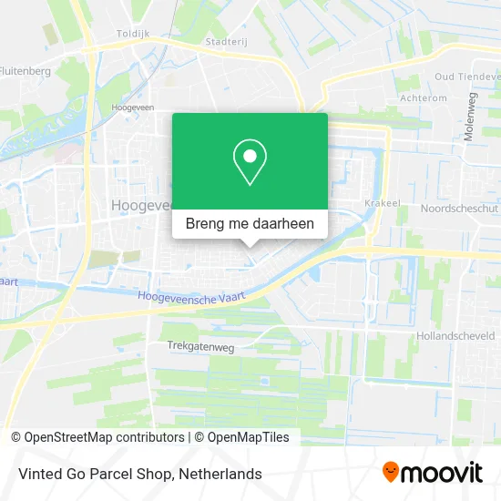 Vinted Go Parcel Shop kaart