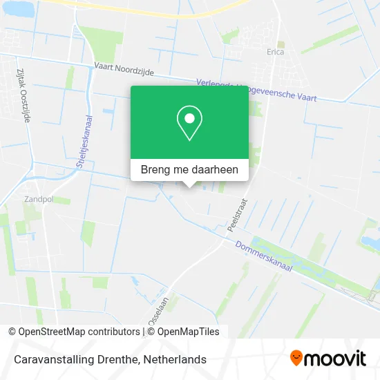 Caravanstalling Drenthe kaart
