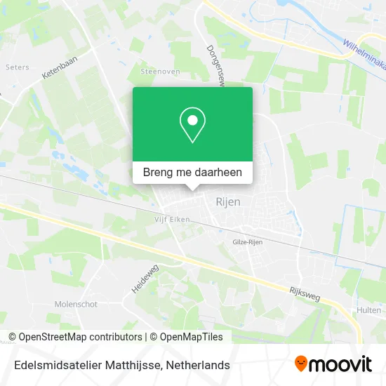 Edelsmidsatelier Matthijsse kaart