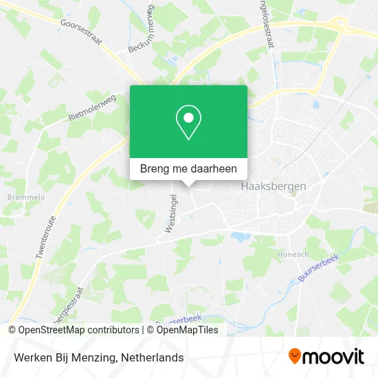 Werken Bij Menzing kaart