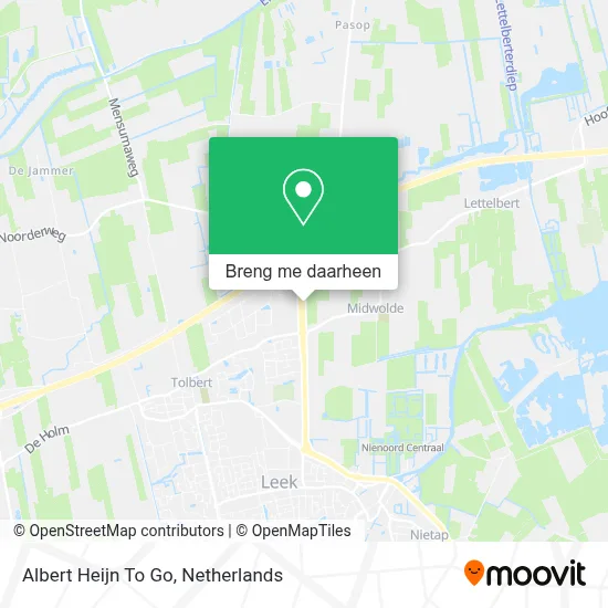 Albert Heijn To Go kaart