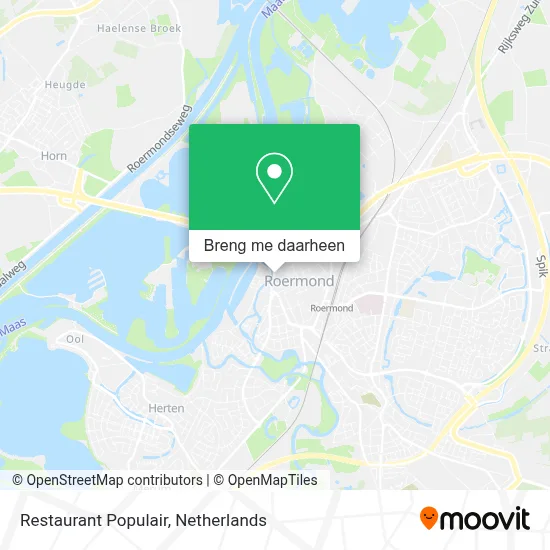 Restaurant Populair kaart