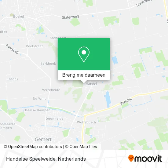 Handelse Speelweide kaart