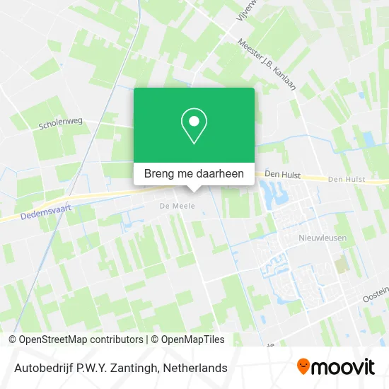 Autobedrijf P.W.Y. Zantingh kaart