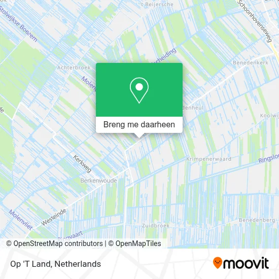 Op 'T Land kaart