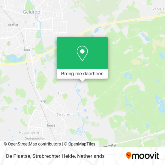 De Plaetse, Strabrechter Heide kaart