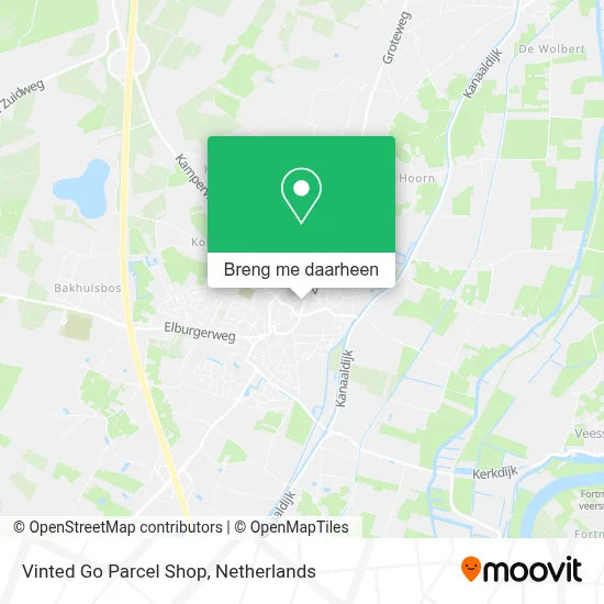 Vinted Go Parcel Shop kaart