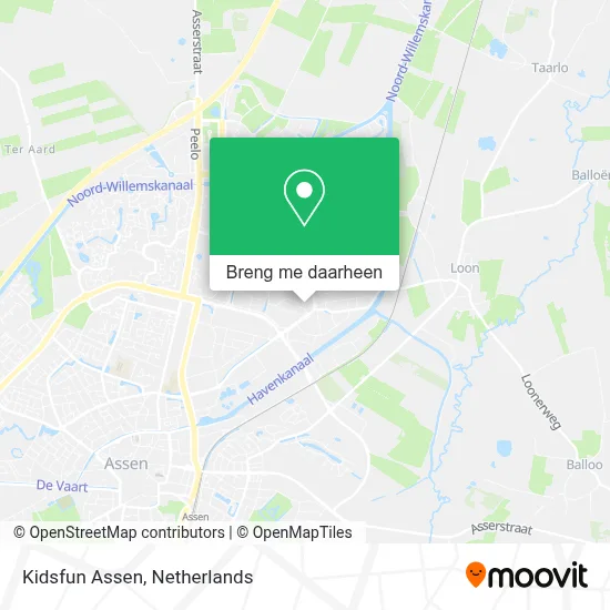 Kidsfun Assen kaart