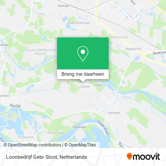 Loonbedrijf Gebr Sloot kaart