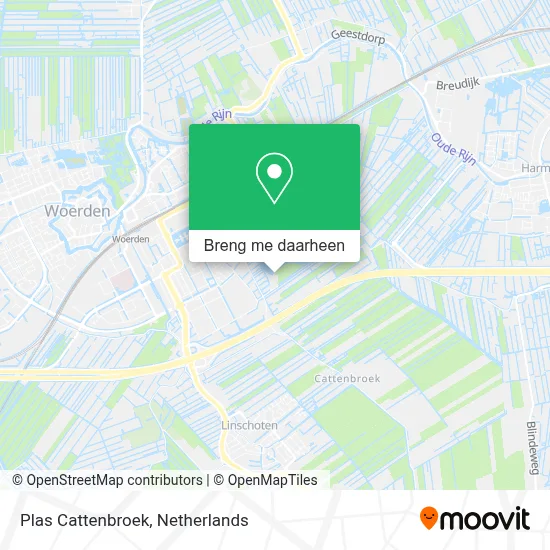 Plas Cattenbroek kaart