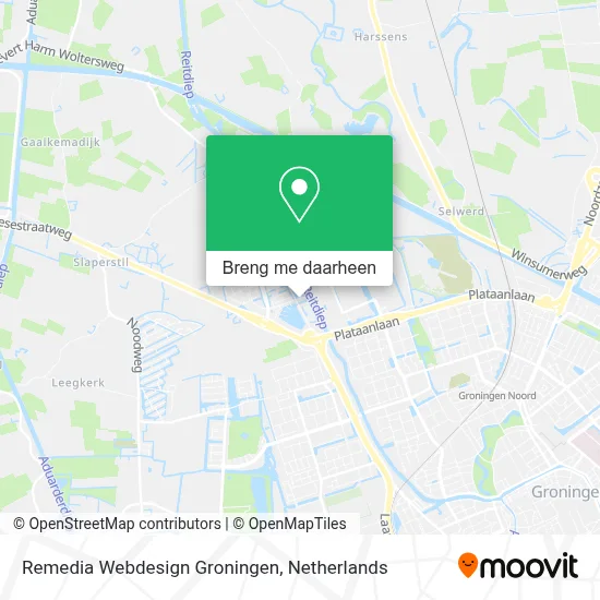 Remedia Webdesign Groningen kaart