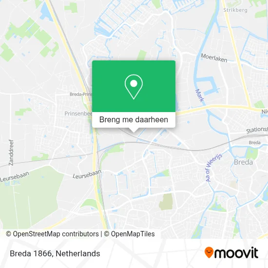 Breda 1866 kaart