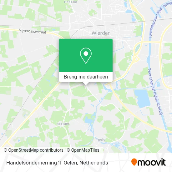 Handelsonderneming 'T Oelen kaart