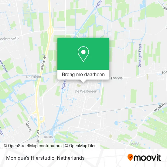Monique's Hierstudio kaart