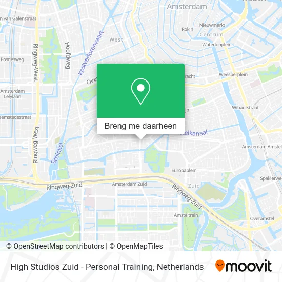 High Studios Zuid - Personal Training kaart