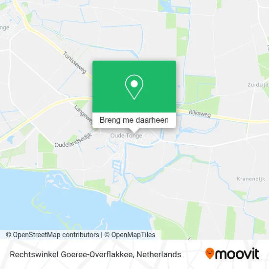 Rechtswinkel Goeree-Overflakkee kaart