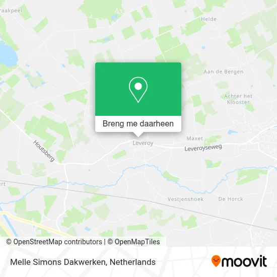 Melle Simons Dakwerken kaart