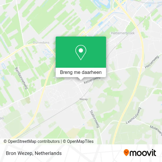 Bron Wezep kaart