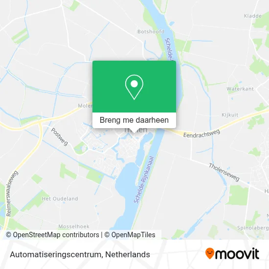 Automatiseringscentrum kaart