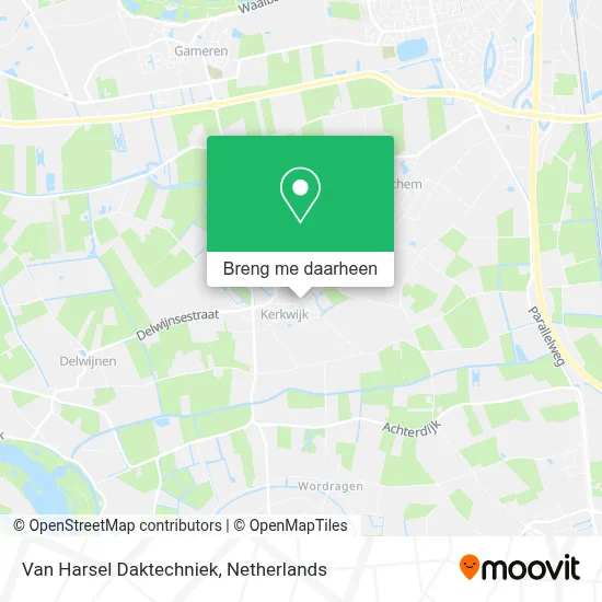 Van Harsel Daktechniek kaart