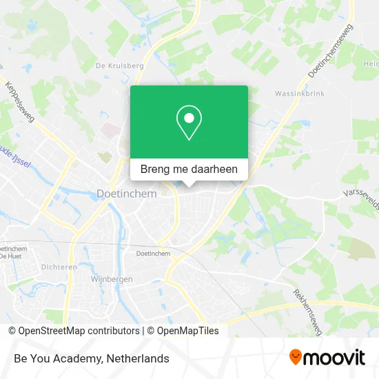 Be You Academy kaart