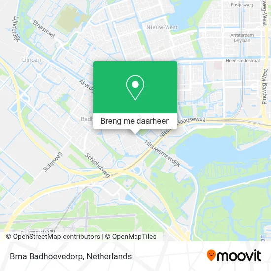 Bma Badhoevedorp kaart