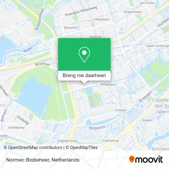 Normec Biobeheer kaart