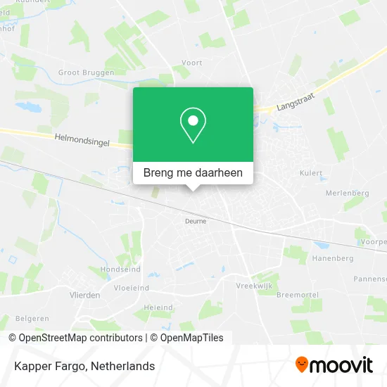 Kapper Fargo kaart