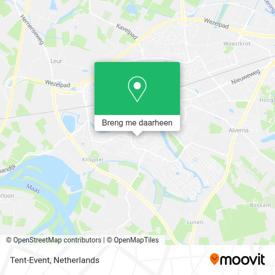 Tent-Event kaart