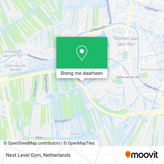 Next Level Gym kaart