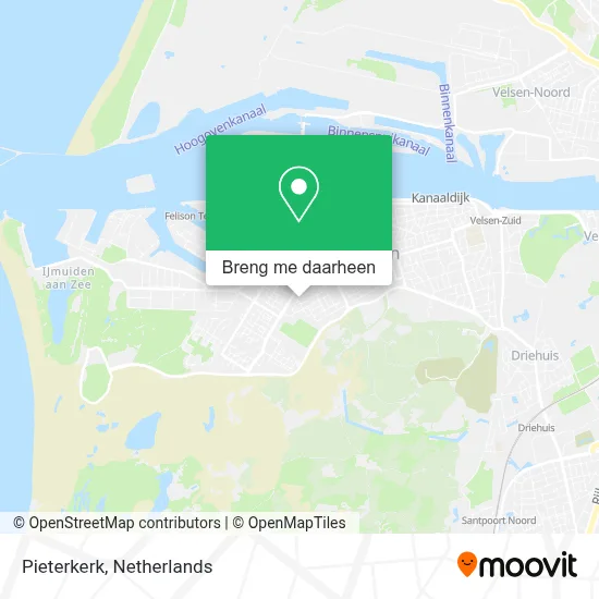 Pieterkerk kaart
