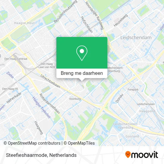 Steefieshaarmode kaart