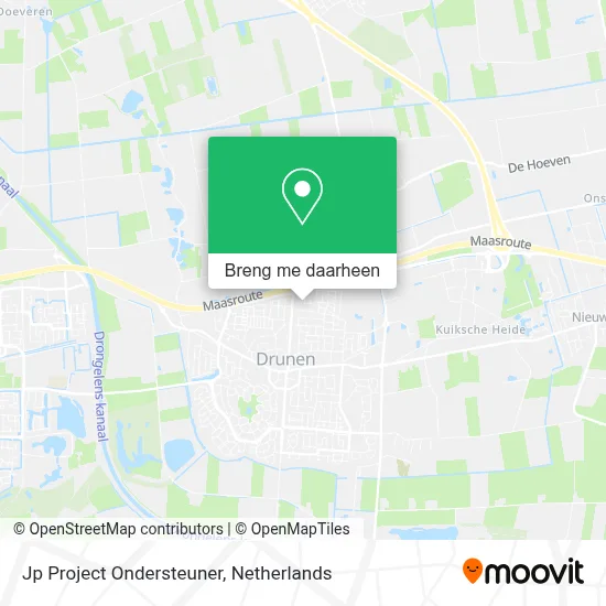 Jp Project Ondersteuner kaart