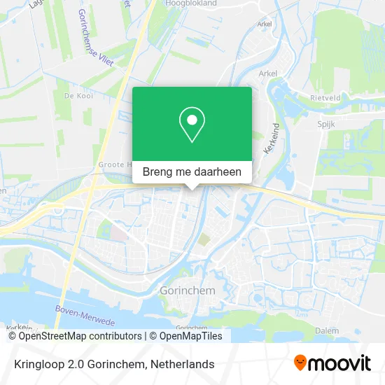 Kringloop 2.0 Gorinchem kaart