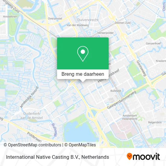 International Native Casting B.V. kaart