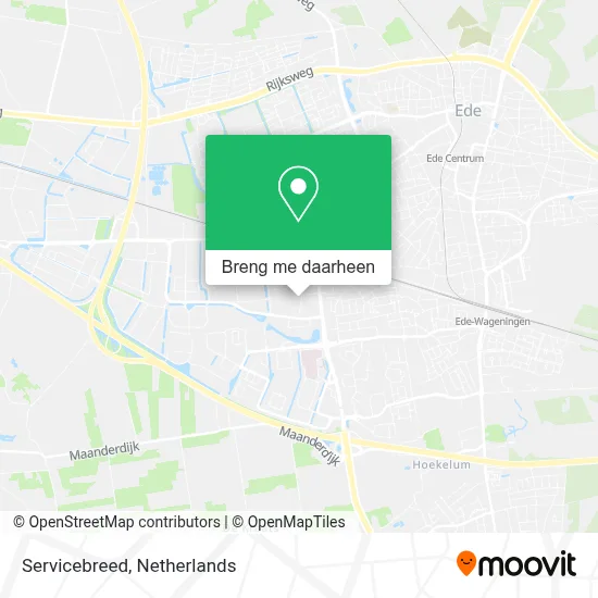 Servicebreed kaart