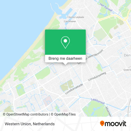 Western Union kaart