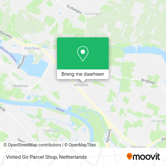 Vinted Go Parcel Shop kaart