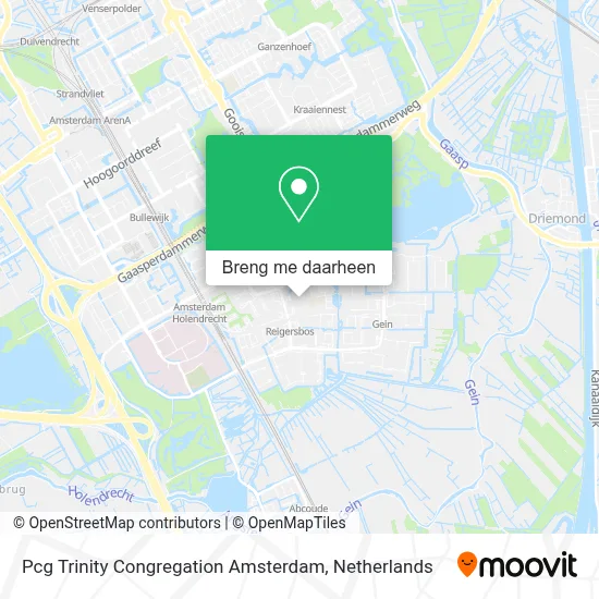 Pcg Trinity Congregation Amsterdam kaart