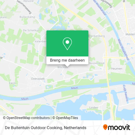 De Buitentuin Outdoor Cooking kaart