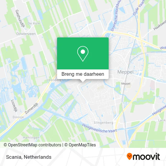 Scania kaart