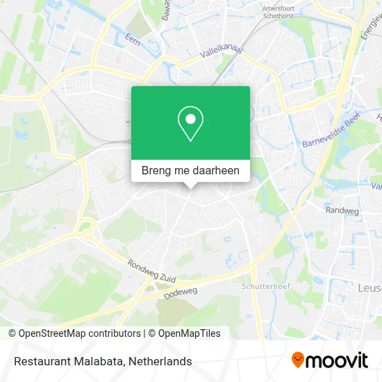 Restaurant Malabata kaart