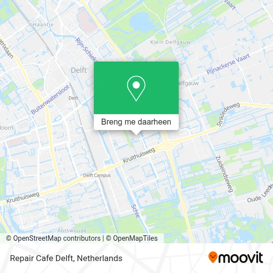 Repair Cafe Delft kaart