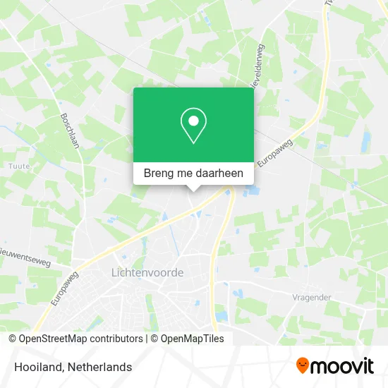 Hooiland kaart