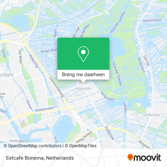 Eetcafe Bonema kaart