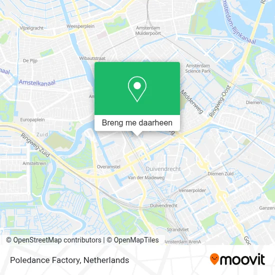 Poledance Factory kaart