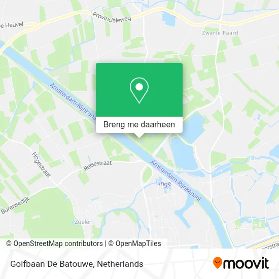 Golfbaan De Batouwe kaart